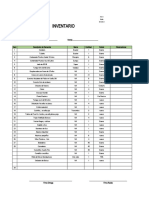 FI 001 Formato Inventario Elementos