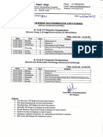 Time Table B.Tech 2nd Sem Spring 2023