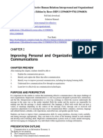 Solution Manual For Effective Human Relations Interpersonal and Organizational Applications 12th Edition by Reece ISBN 1133960839 9781133960836