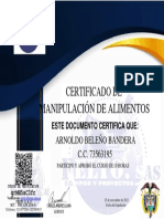 CERTIFICADO ARNOLDO BELEÑO