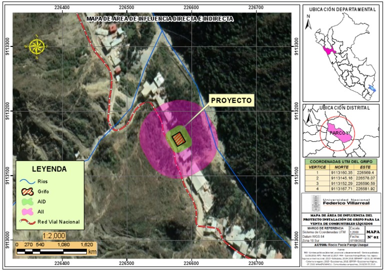 Mapa de Área de Influencia del Proyecto | PDF