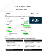 IELTS Placement Test