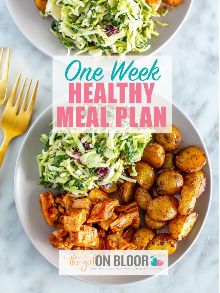 1 Week Healthy Meal Plan | PDF