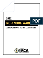 BCA's 2022 No Knock Warrant Annual Report