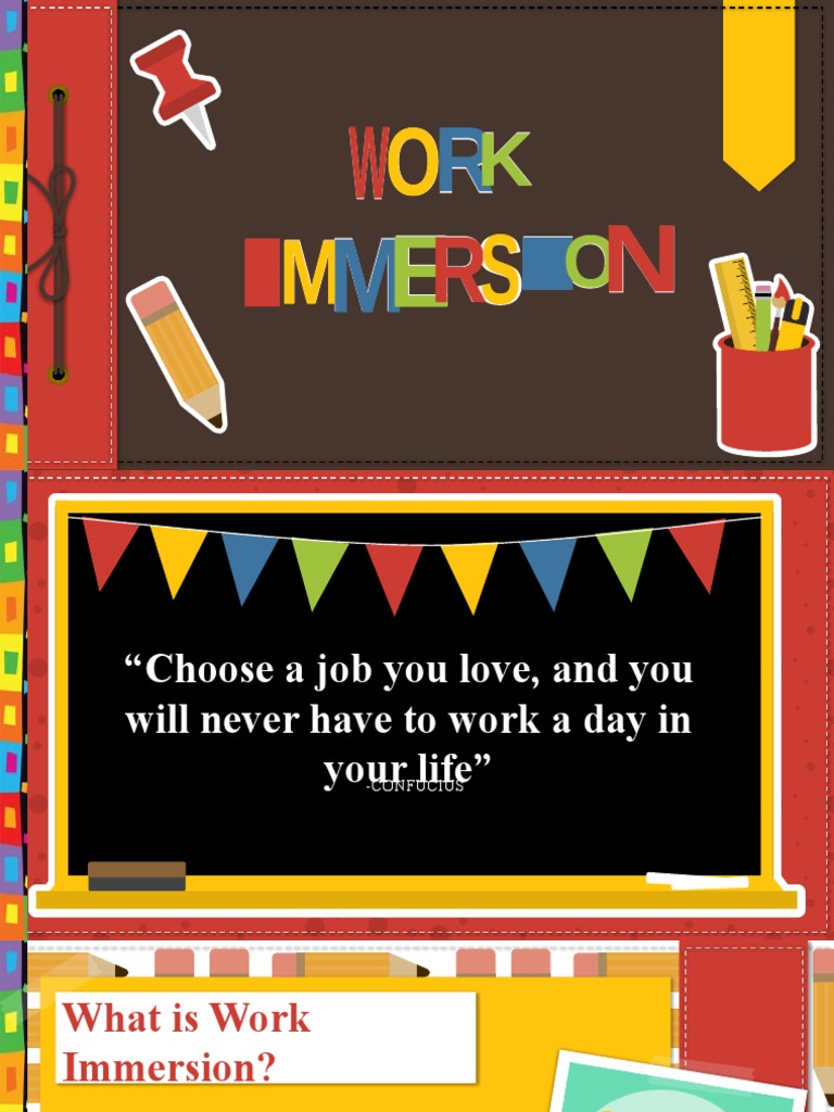 Work immersion module 1 pdf