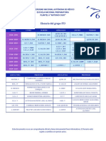 Horario Del Grupo 553: Universidad Nacional Autónoma de México Escuela Nacional Preparatoria Plantel 6 "Antonio Caso"