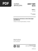 Nbr 5419 - 2005 Prote%C3%A7%C3%A3o De Estruturas Contra Descargas Atmosf%C3%A9ricas[1]
