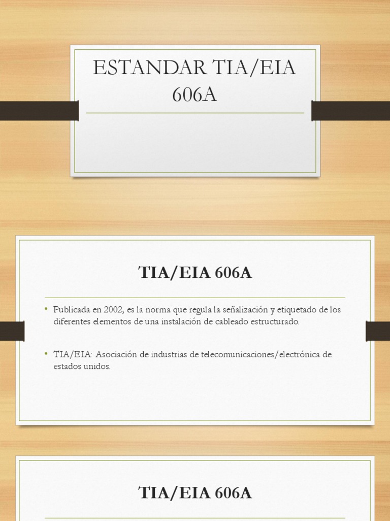 Norma TIA/EIA 606A: Etiquetado de Cableado | PDF | Informática