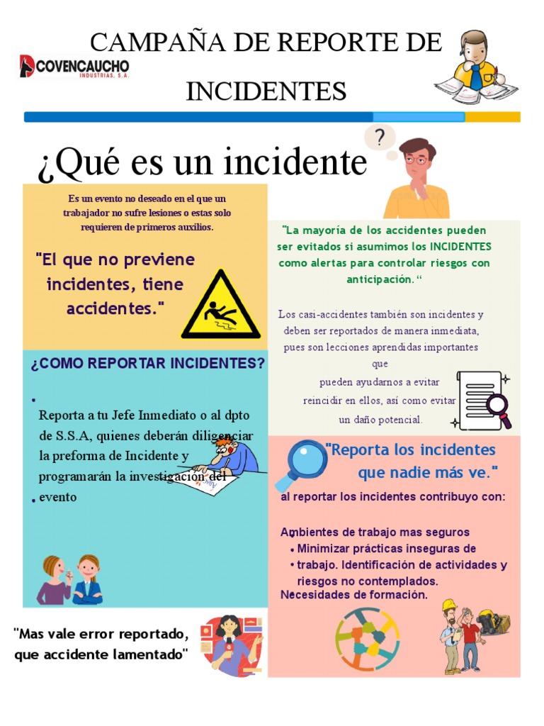 Importancia de Reportar Incidentes Laborales | PDF
