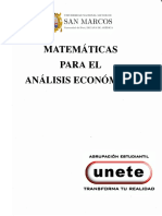 Matematicas para Analisis Economico