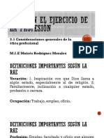 3.1 Consideraciones Generales de La Ética Profesional