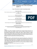 Violência Contra A Mulher: Metassíntese Nas Revistas de Psicologia Qualis A2