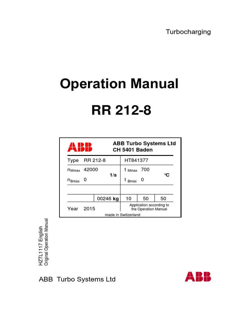 Manual Completo RR 2128 PDF Turbocharger Materials