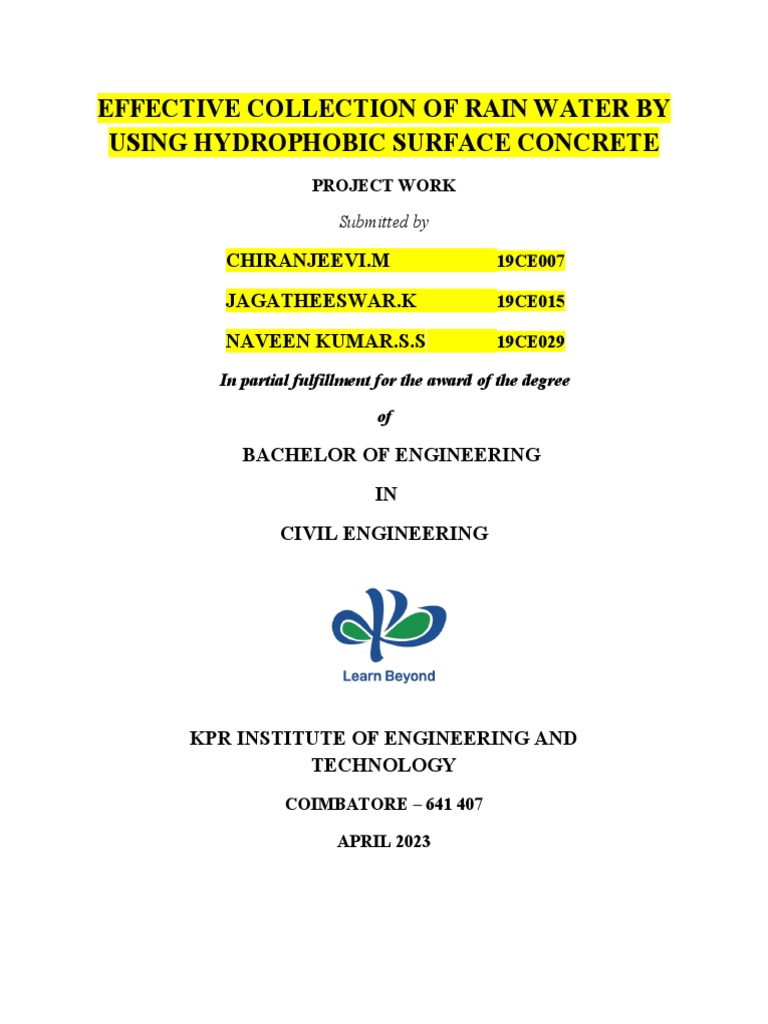 Project Work - Template | PDF | Thesis