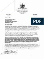 Office of The Commissioner Letter