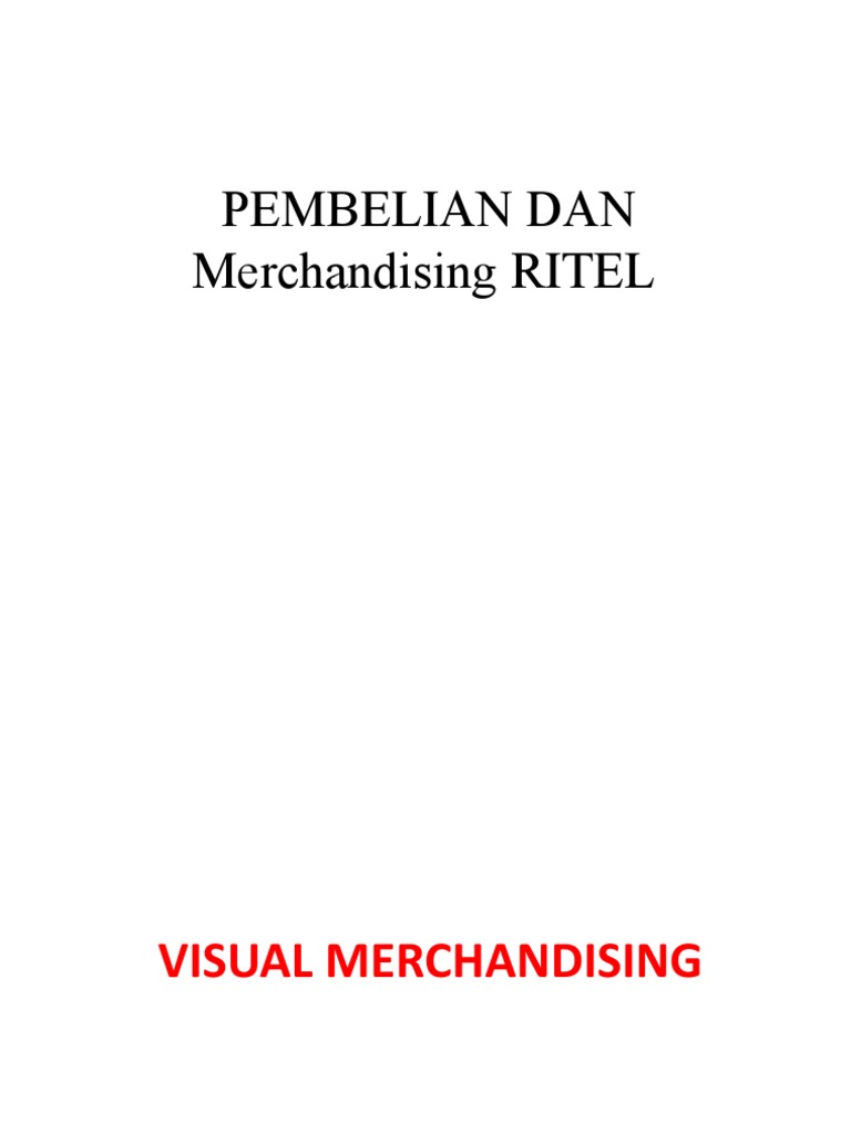 Pembelian Dan Merchandising Ritel 2 | PDF