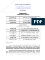 Poder Judicial de La Federación Noticia Histórica de La Publicación Y Difusión de La Jurisprudencia Las "Épocas"