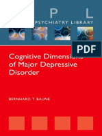 (Oxford Psychiatry Library Series) Bernhard T. Baune - Cognitive Dimensions of Major Depressive Disorder-Oxford University Press (2021)