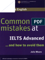 Common Mistakes at Ielts Advanced and How To Avoid Them Cambridge Guide Book