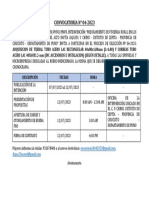 Convocatoria Tijeral