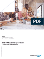 SAP HANA Developer Guide For SAP HANA Web Workbench