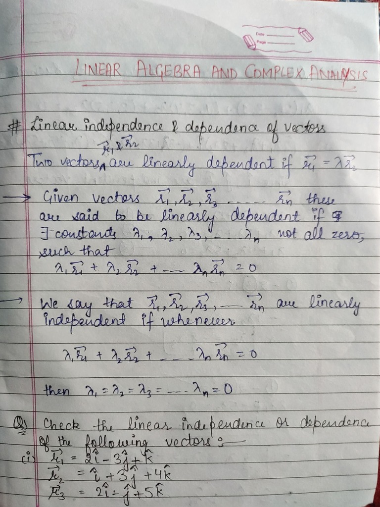 Sem 3 maths notes pdf