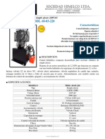 Ficha Tecnica Central Hidráulica TDDL 10 03 220