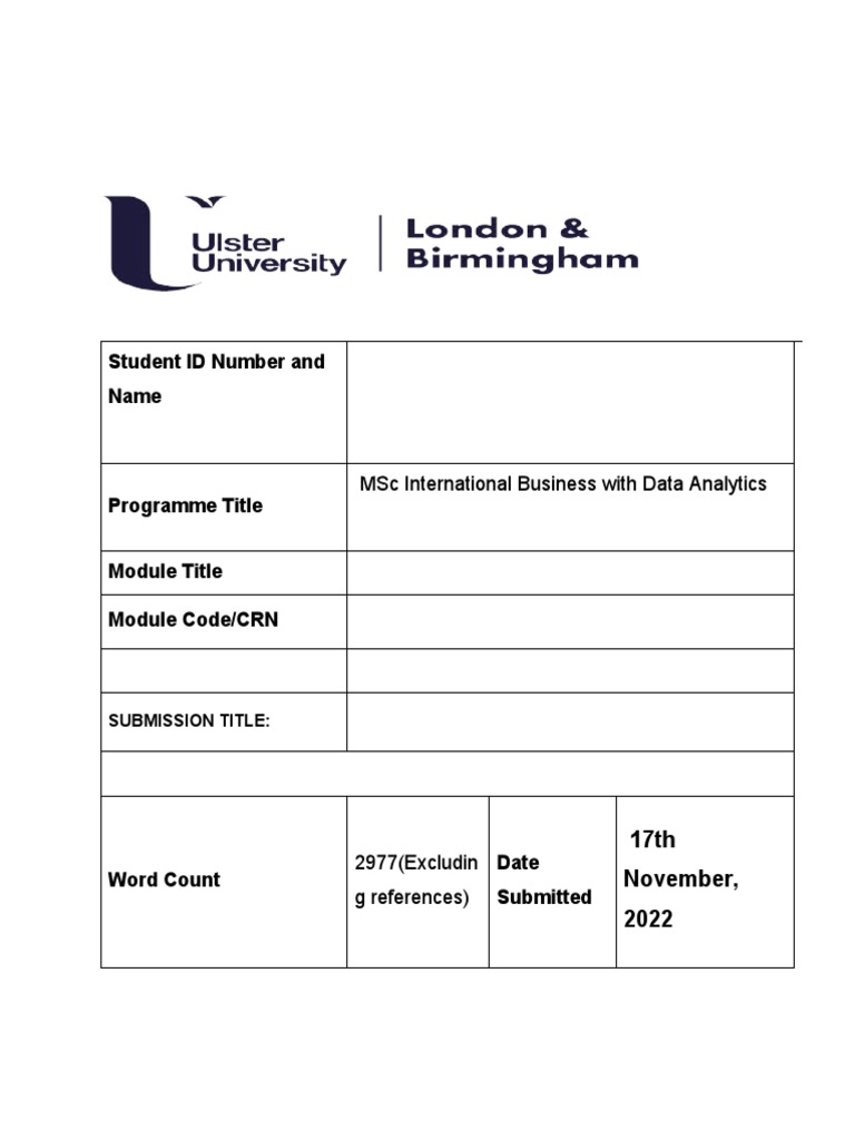 Global Strategy | PDF