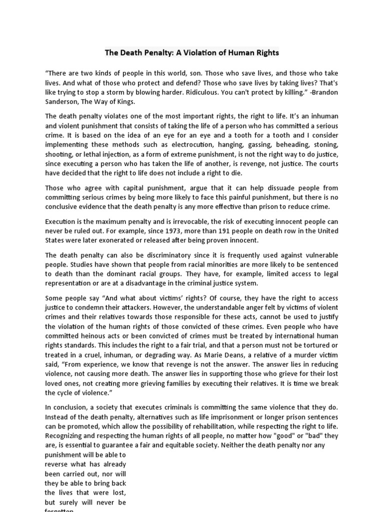 The Death Penalty | Download Free PDF | Capital Punishment | Punishments