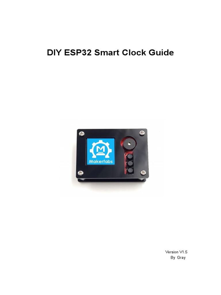 DIY ESP32 SmartClock Guide V1 5 Circuit Diagram