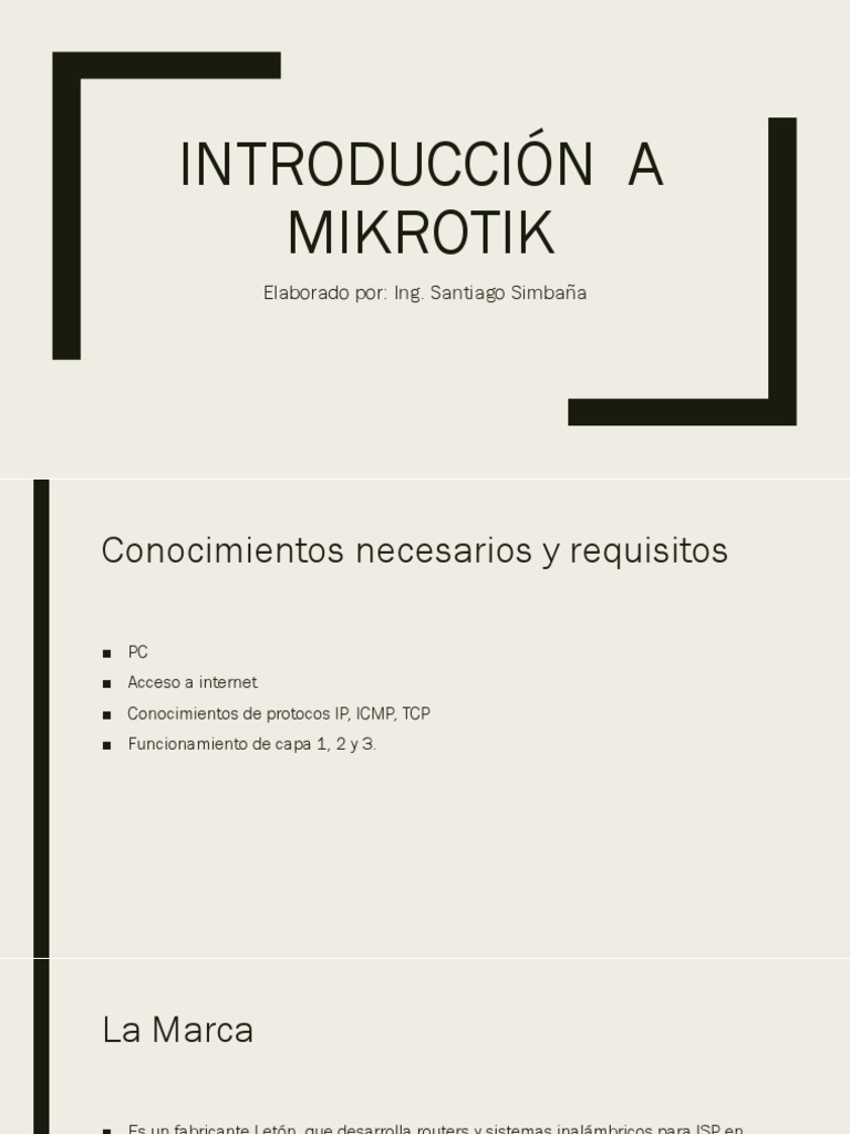 Guía Completa de Mikrotik y RouterOS | PDF | Enrutador (Computación ...