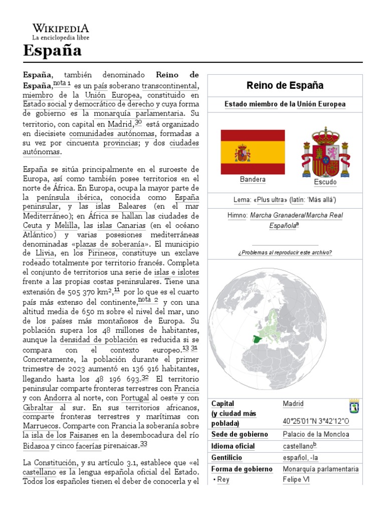 España 198 - Wikipedia, La Enciclopedia Libre | PDF | España