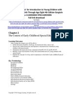 Solution Manual For Introduction To Young Children With Special Needs Birth Through Age Eight 4th Edition Gargiulo Kilgo 1133959202 9781133959205