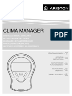 Clima Manager Istruzioni Operative Operating Instructions Instructionsde Fonctionnement Instrucciones Operativas Οδηγιεσ Λειτουργιασ