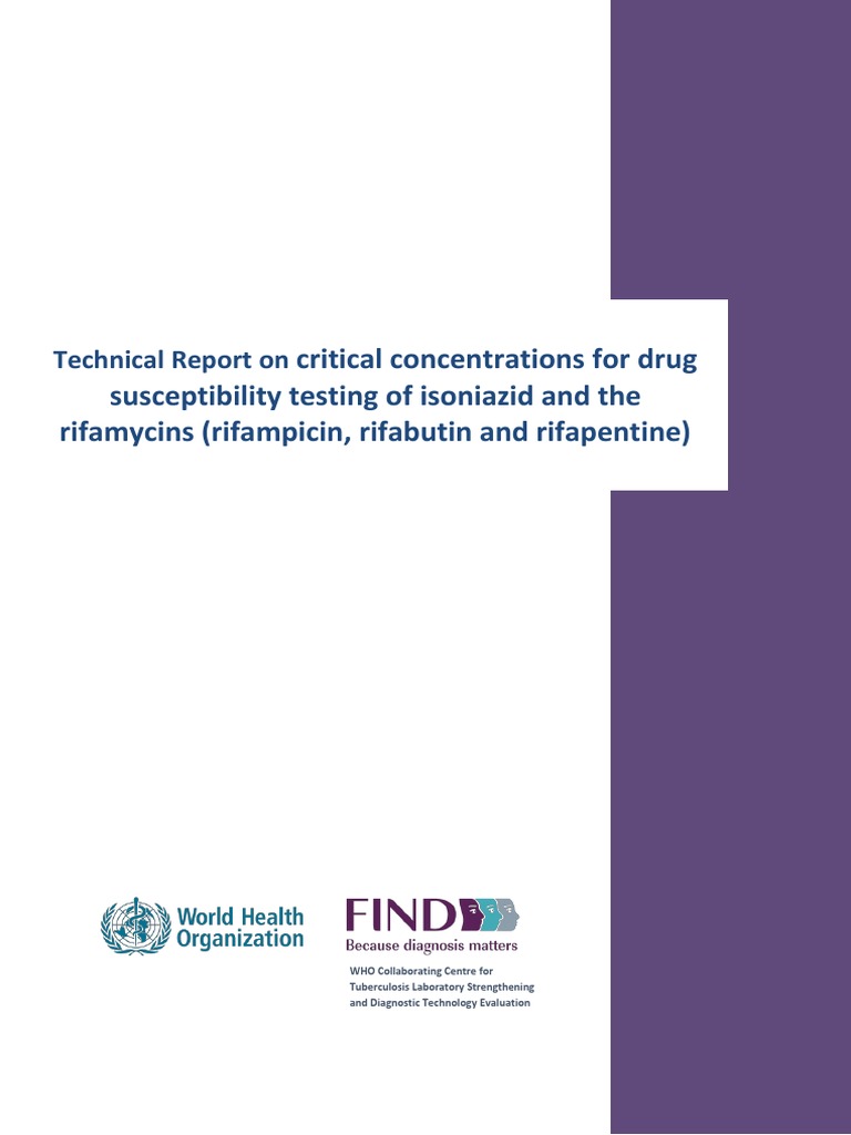 Critical Concentrations For Drug Susceptibility Testing of Isoniazid ...