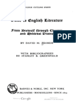 Guide to English Literature by David Zesmer - Chapters 1-2