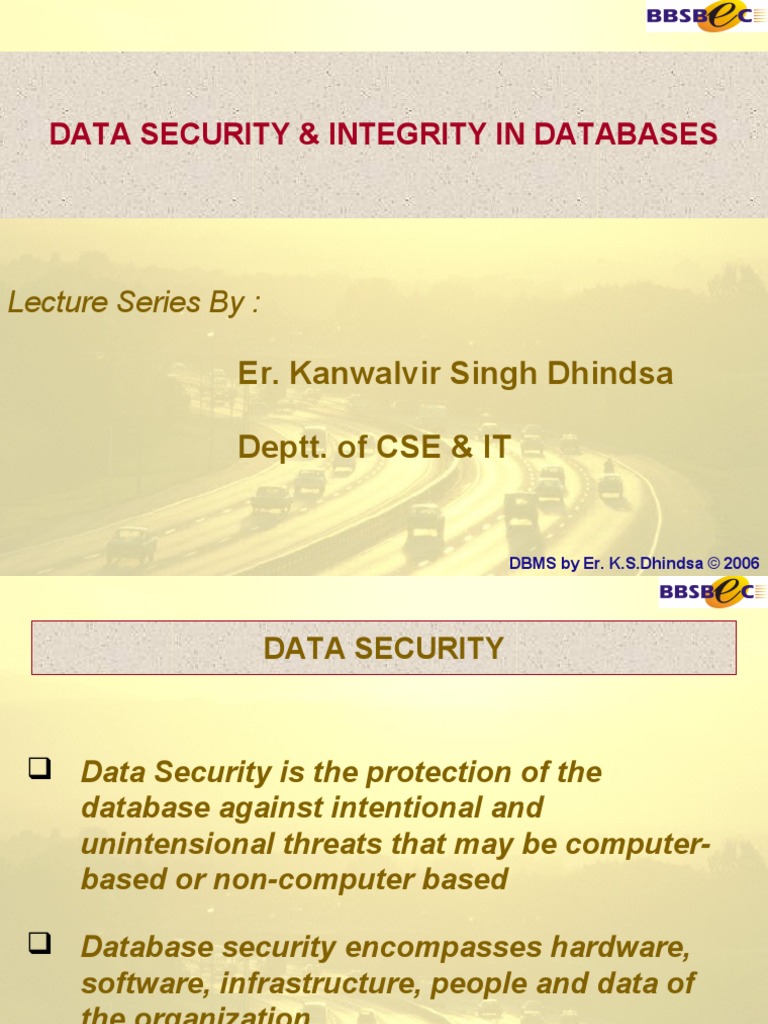 Integrity | PDF | Databases | Computer Security