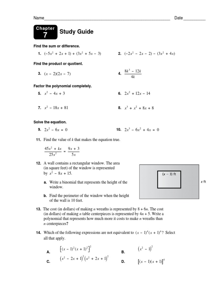 Chapter+7+Study+Guide | PDF