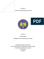 Saronto - Laporan 1 Analisis Materi Berbasis Masalah