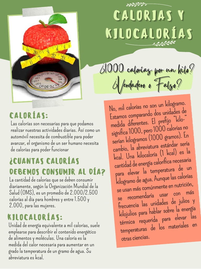 ¿1000 Calorías Por Un Kilo? ¿1000 Calorías Por Un Kilo? ¿Verdadero o ...