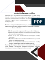 Leadership Development Plan - Assignment Outline 