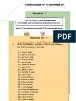 MATERIALS 3° GRADE FROM NOVEMBER 16th TO NOVEMBER 20th