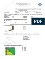 Examen MATEMÁTICAS 3°