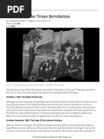 TX Revolution Timeline