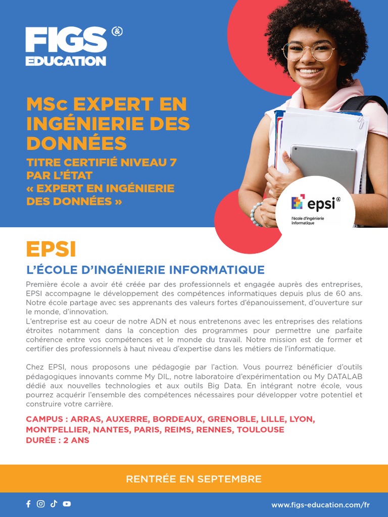EPSI - MSC Expert en Ingénierie Des Données | PDF | Big data | Informatique