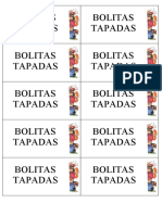 BOLITAS TAPADAS- TAPAS DE CAJAS