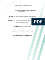 Análisis de Comportamiento de Los Costos y Costos-Volumen-Utilidad