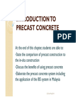 Week 10 - INTRODUCTION TO PRECAST CONCRETE