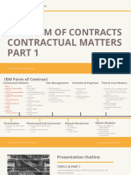 1 - IEM Contract - Contractual Matters Part 1