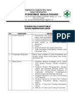 Standar Pelayanan Publik Poli Umum Fix